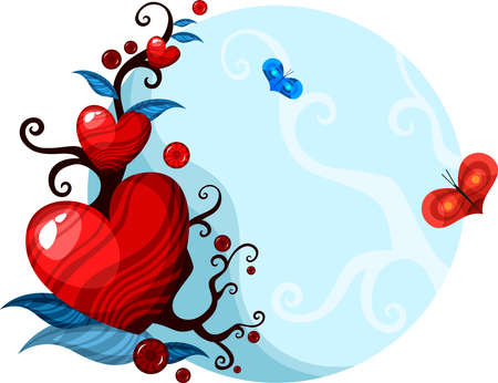 valentine cardのイラスト素材