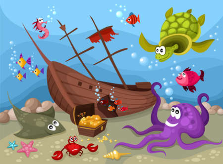 sea lifeのイラスト素材