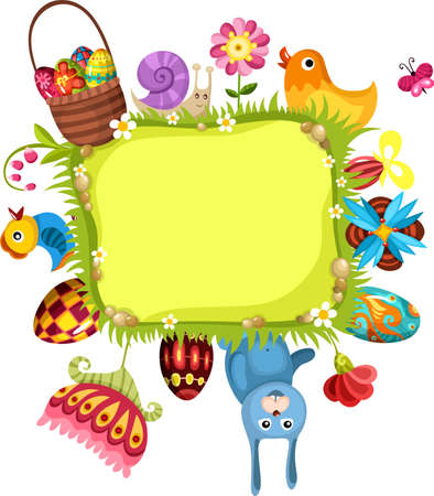easter cardのイラスト素材