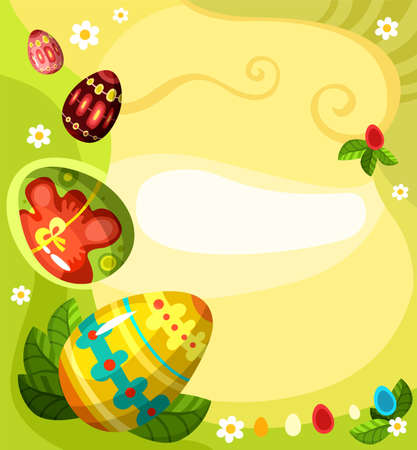 easter cardのイラスト素材