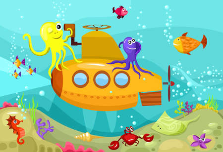 submarineのイラスト素材