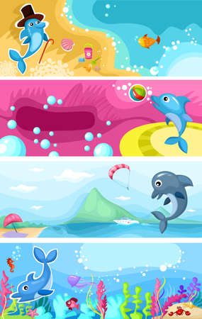 sea life backgroundのイラスト素材