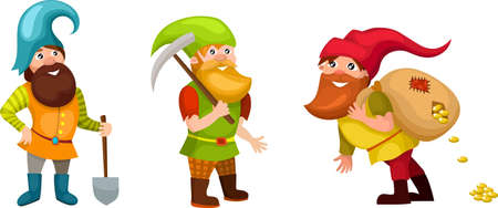 dwarf setのイラスト素材