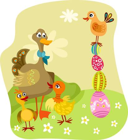 easter cardのイラスト素材