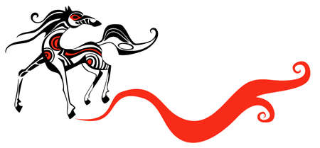 illustration of a horseのイラスト素材