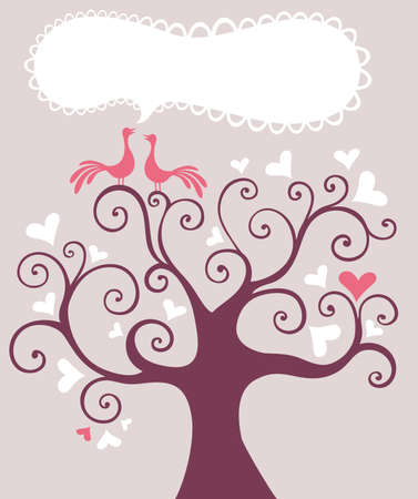 wedding treeのイラスト素材