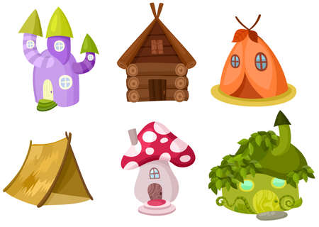 houses setのイラスト素材