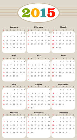 illustration of a calendar templateのイラスト素材