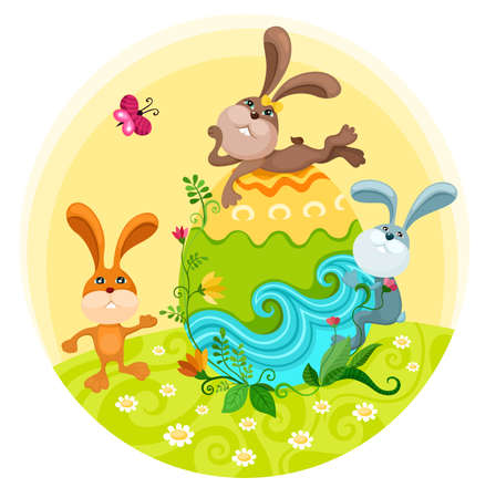 easter illustrationのイラスト素材