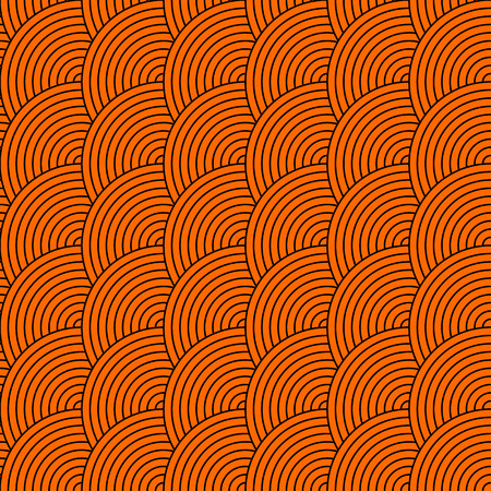 Vector seamless pattern of semi circles in squama style. Abstract geometric backgroundのイラスト素材