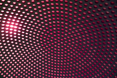 Dotted background of the colorful circles, purple geometric pattern. Abstract modern design background. Photo of stained-glass windows in roof.の写真素材