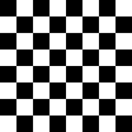 Geometric Seamless Chess Pattern With Squares, Memphis group style black and white backgroundのイラスト素材