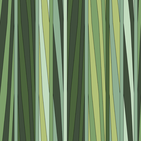 Irregular stripes seamless pattern. Repeating vector texture in nuance colors. green grass backgroundのイラスト素材
