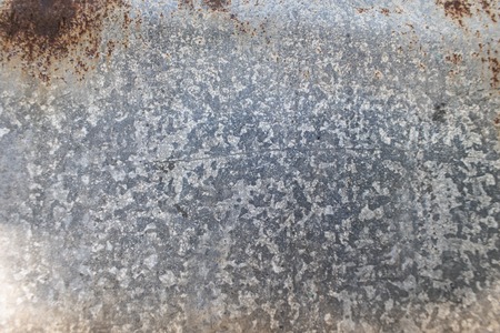 Rusted, galvanized, corrugated metal texture, grunge backgroundの写真素材