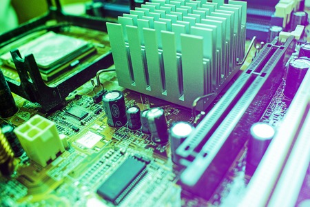 Electronic computer hardware technology.の写真素材