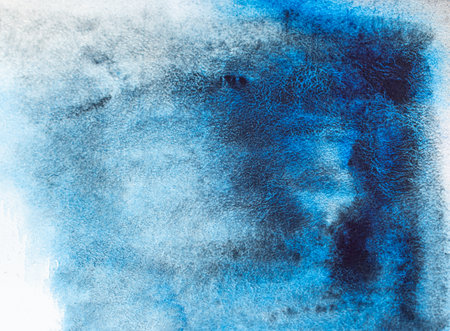 Watercolor abstract color background on textured paper.の写真素材