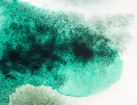 Watercolor abstract color background on textured paper.の写真素材