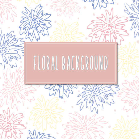 Vector Floral Backgroundのイラスト素材