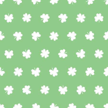 Seamless Shamrock pattern in green spring colorのイラスト素材