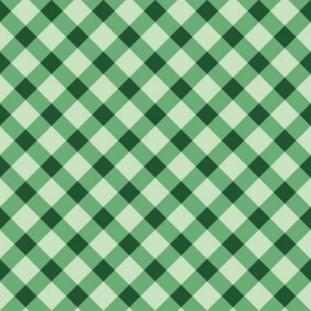 Seamless checkered pattern in green colors. Ideal for paper, wrapping or background.のイラスト素材