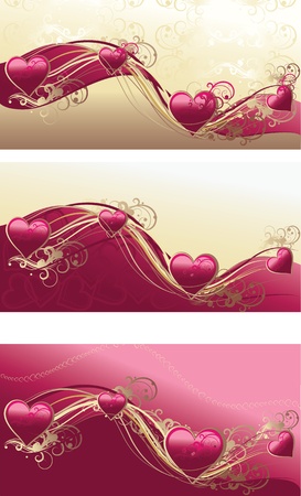 vector illustration contains the image of Grunge floral decorative pattern and valentine heartのイラスト素材