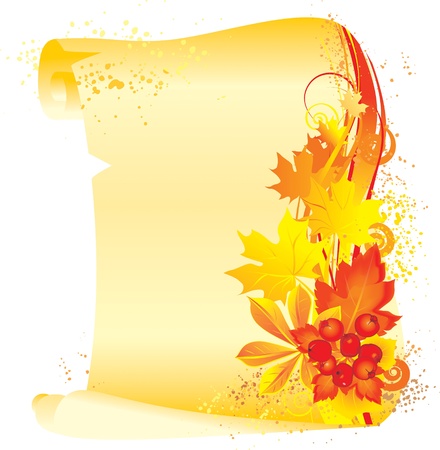 illustration contains the image of  Autumn backgroundのイラスト素材