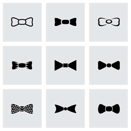 Vector bow ties icon set on grey backgroundのイラスト素材