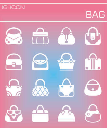 Different hand bags icon set.のイラスト素材
