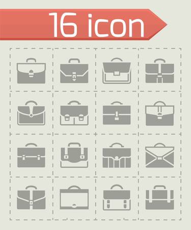 Vector Briefcase icon setのイラスト素材