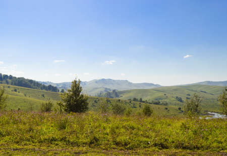 Altai mountains on summer dayの写真素材