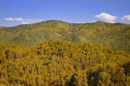 Early fall in the Altai mountainsの写真素材