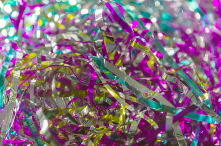 Tinsel decorの写真素材