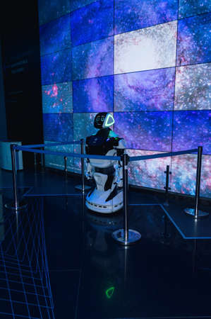 Nur-Sultan, Kazakhstan, 02 January, 2020: Robot model in expo centre astanaのeditorial素材