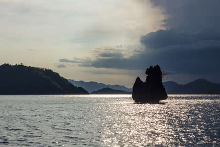 Rock Landscape at Coron in the Philippines
