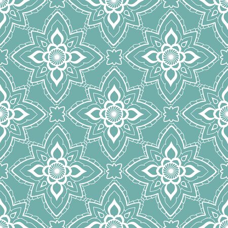 Abstract seamless repeating pattern. Old style motif.のイラスト素材