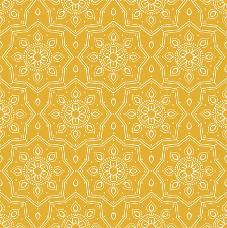 Abstract seamless repeating pattern. Old style motif.のイラスト素材