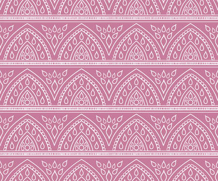 Abstract seamless repeating pattern. Old style motif.のイラスト素材