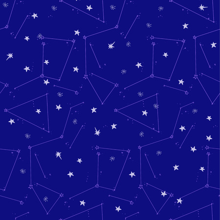 Contellations Seamless Patternのイラスト素材