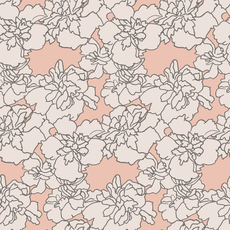 Delicate Flowers Patternのイラスト素材