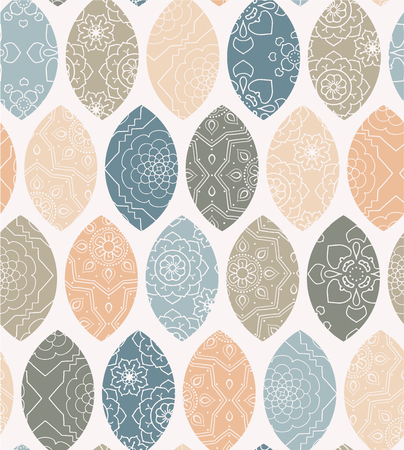 Patchwork Seamless Patternのイラスト素材