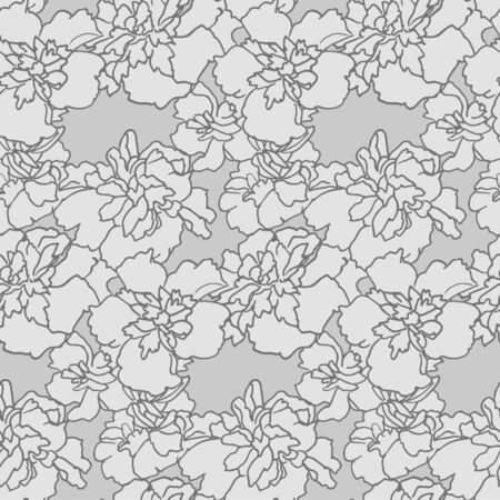 Delicate Flowers Patternのイラスト素材