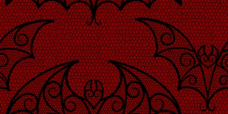 Bat Lace Patternのイラスト素材
