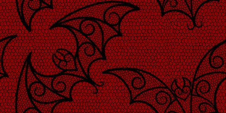 Bat Lace Patternのイラスト素材