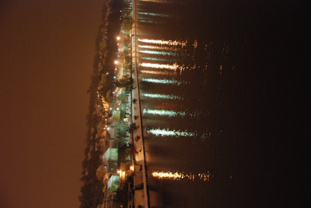 Night view of Bosphorus Bridge, Istanbul City, Turkey.の写真素材