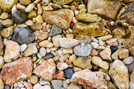 Sea stones background/ beach rocksの写真素材