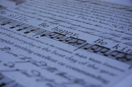 Be Happy Text Backgroundの写真素材