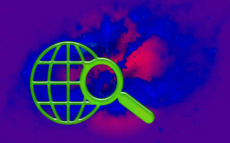 Global warming concept, illustration with the earth and energy. の写真素材