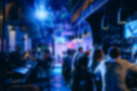 Background of a blurry restaurant. Party at the night conceptの写真素材