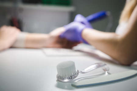 Professional manicure tools. Professional workplace, beauty salon