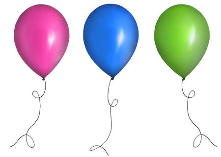 three color balloon